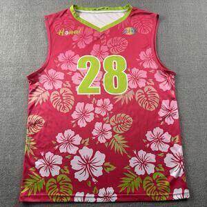 Slunks Jersey 2XL XXL Floral Hanai Beach Volleyball Sleeveless Tank Top Mens